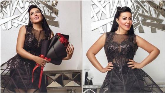 الفنانة سمية الخشاب تحتفل بعيد ميلادها على أغنية الجمال عدى الكلام