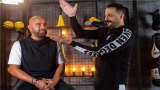 الفنان قصي خولي مع الفنان أحمد السقا سويا في فيلم السرب